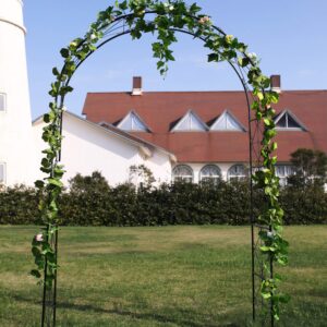 1. GO Steel Garden Arch, 7'2'' High x 4'5'' Wide, Garden Arbor for Various Climbing Plant, Outdoor Garden Lawn Backyard