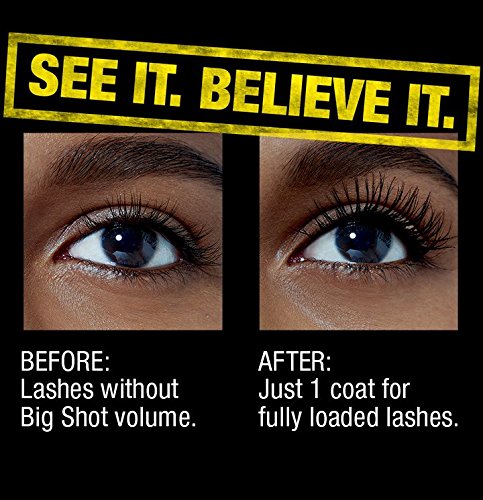 Maybelline New York Volum' Express The Colossal Big Shot Washable Mascara, Brownish Black, 0.33 fl. oz.