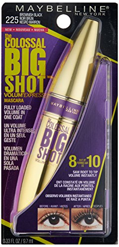 Maybelline New York Volum' Express The Colossal Big Shot Washable Mascara, Brownish Black, 0.33 fl. oz.