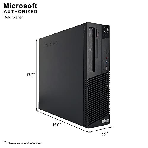 lenovo ThinkCentre M72e High Performance Small Form Factor Desktop Computer, Intel Dual Core i3-3220 3.3Ghz CPU, 8GB RAM, 500GB HDD, DVD RW, Windows 10 Professional (Renewed)