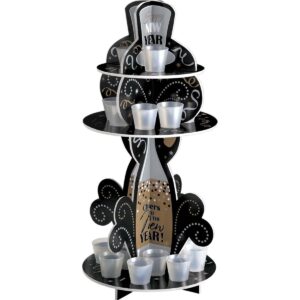 bold & festive laminated foam core new year's eve shot glass holder - 22.5" x 11.5" ( 1 pc.) - durable & stylish design | perfect for new year celebrations