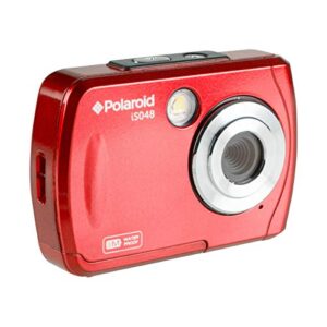 Polaroid IS048 Waterproof Instant Sharing 16 MP Digital Portable Handheld Action Camera, Red