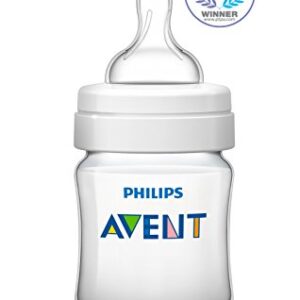 Philips AVENT Anti-Colic Baby Bottles Clear, 4 Oz