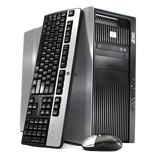 Renewed - HP Z800 Workstation Desktop - 96GB DDR3 RAM, 2 x 480GB SSD (960GB Total), 2x Intel Xeon Quad Core E5620 2.4GHz, WIFI, Quadro 400, Windows 10 Pro 64-bit (Renewed)