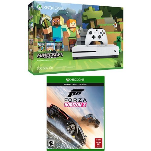 Xbox One S 500GB Console - Minecraft Bundle and Forza Horizon 3