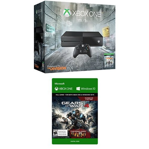 Xbox One 1TB Console - Tom Clancy's The Division Bundle and Gears of War 4 Standard Digital