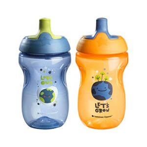 Tommee Tippee Toddler Sportee Sippy Cup, 12+ Months – 2Pk (Colors & Designs Vary)