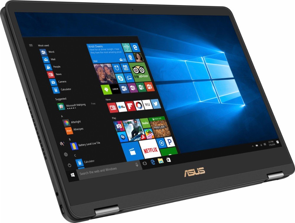 ASUS 13.3? 2-in-1 Full HD IPS Touch-Screen Ultrabook, Intel i7-7500U, 16GB DDR4 RAM, 512GB SSD, HDMI, Bluetooth, 802.11ac, Fingerprint Reader, Backlit Keyboard, Light and Thin-Windows10