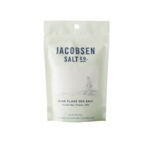 jacobsen salt co. pure flake finishing salt, kosher salt, coarse, 4 ounce
