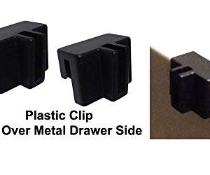 Cut to Length Metal File Rail 3/4" High (15"-30" Long) w/ Clips (3/4" High w/ Plastic Clips)