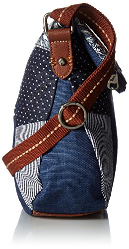 Sakroots womens Foldover Crossbody Bag Cotton Canvas, Multifunctional Purse With Adjustable Strap Zipper Pockets Sustainable Durable Design, Navy Spirit Desert, One Size US