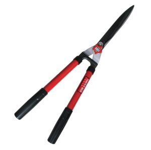 tabor tools b620a hedge shears with wavy blade for trimming borders, boxwood, and bushes, manual hedge clippers with comfort grip handles.