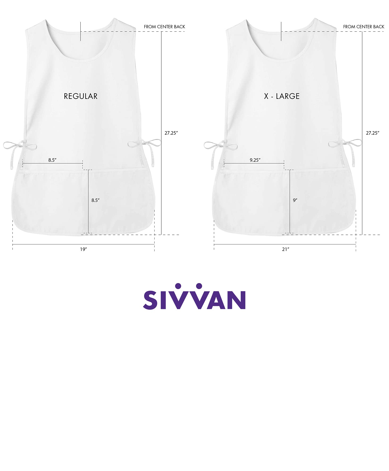 Sivvan Unisex Apron - Cobbler Apron - S8700 - White - R