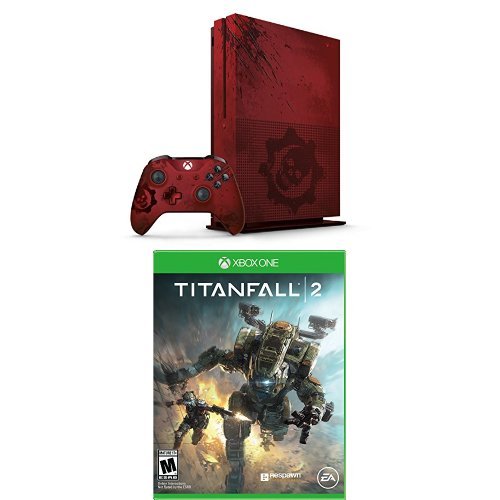 Xbox One S 2TB Console - Gears of War 4 Limited Edition Bundle + Titanfall 2 Game