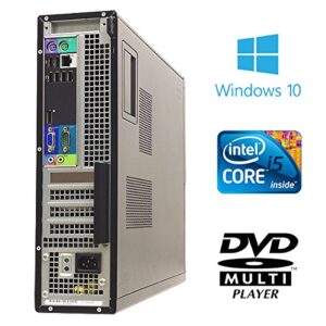 Dell Optiplex Desktop PC, Intel Core I5 Max to 3.7GHz, 16G DDR3, 1TB, DVDRW, WiFi, VGA, DP, Bt 4.0,Windows 10 Home 64 BIT (Renewed)