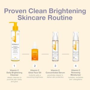 DERMA-E Vitamin C Renewing Moisturizer – Brightening and Hydrating Facial Skin Renewing Cream – Anti-Aging Facial Moisturizer and Day Cream, 2 oz