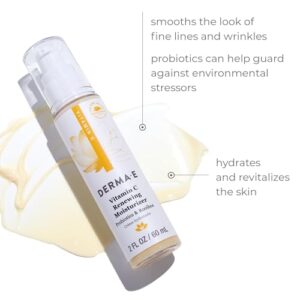 DERMA-E Vitamin C Renewing Moisturizer – Brightening and Hydrating Facial Skin Renewing Cream – Anti-Aging Facial Moisturizer and Day Cream, 2 oz