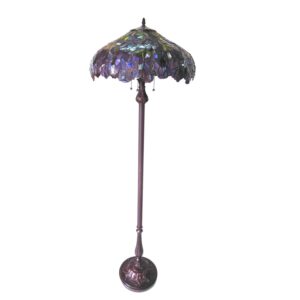 Chloe CH18045PW20-FL3 Katie Tiffany-Style Floor Lamp with 20" Shade, 64 x 20 x 20, Multicolor