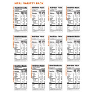 PROBAR - Meal Bar 12 Flavor Variety Pack - Natural Energy, Non-GMO, Gluten-Free, Plant-Based Whole Food Ingredients, 3 Ounce (Pack of 12) - Flavors May Vary