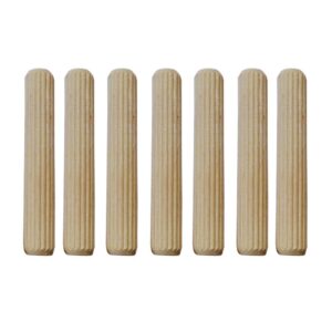 starmall 1/4" x 2 2/5"（6x60mm） best high quality fluted wood dowel pins - 100 pieces