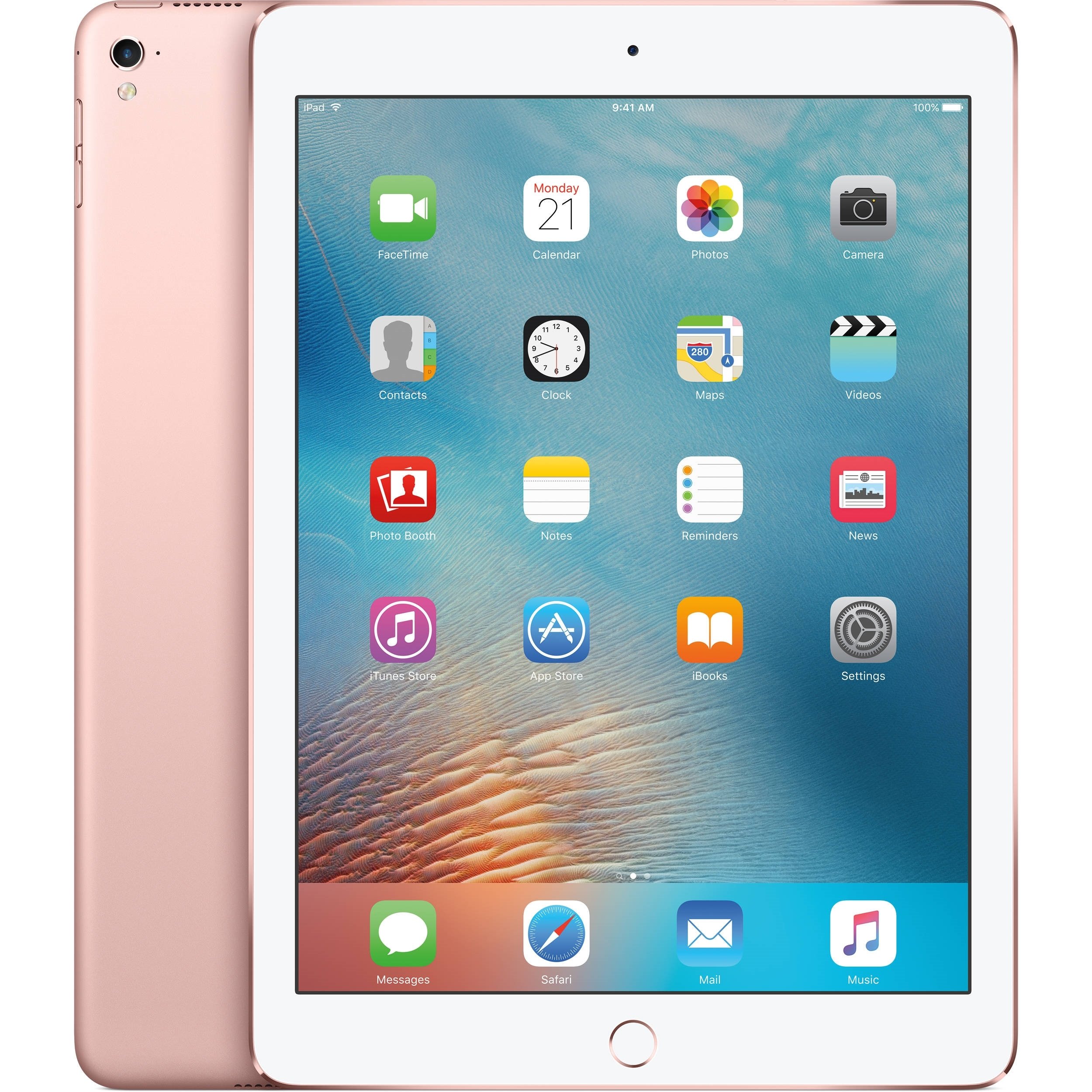 Apple iPad Pro Tablet MM192LL/A 128GB WiFi 9.7in,Rose Gold (Renewed)