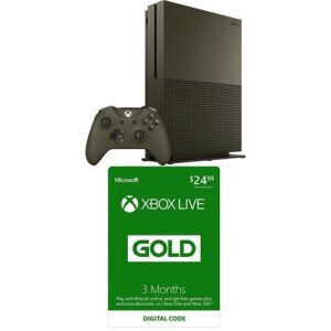 xbox one s 1tb console - battlefield 1 special edition + xbox live 3 month gold membership bundle