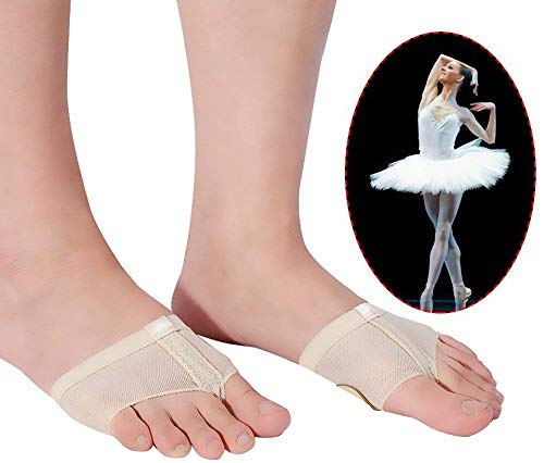 Dance Foot Thongs,Thong Toe Paws,Lyrical Shoes Lyrical Ballet Belly Dance Foot Thongs Dance Paw Pad Shoes Half Sole (XL)