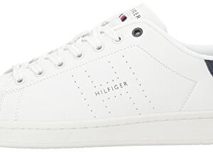 Tommy Hilfiger Men's Liston Sneaker, White/Navy 185, 9.5M