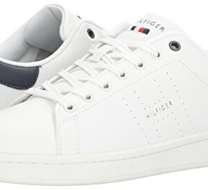 Tommy Hilfiger Men's Liston Sneaker, White/Navy 185, 9.5M