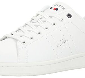 Tommy Hilfiger Men's Liston Sneaker, White/Navy 185, 9.5M