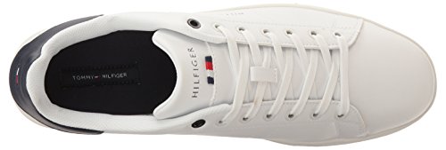 Tommy Hilfiger Men's Liston Sneaker, White/Navy 185, 9.5M