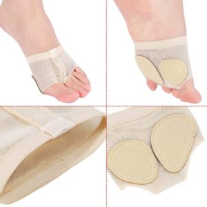 Dance Foot Thongs, Thong Toe Paws, Lyrical Shoes, Lyrical Ballet Belly Dance Foot Thongs, Dance Paw Pad Shoes Half Sole