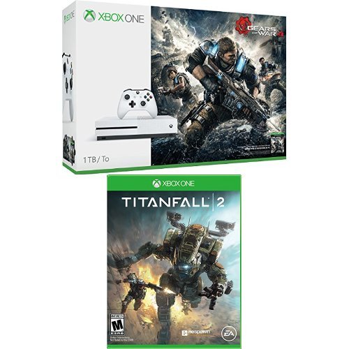 Xbox One S 1TB Console - Gears of War 4 Bundle + Titanfall 2 Game