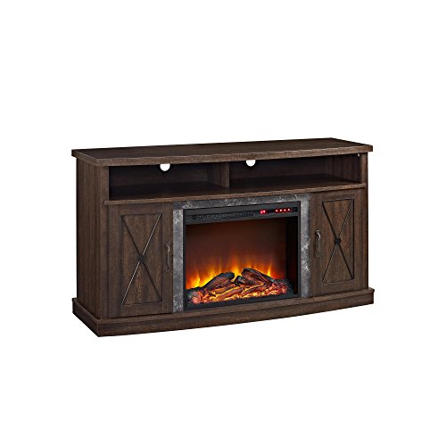 Ameriwood Home Barrow Creek Electric Fireplace TV Stand for TVs up to 60", Espre