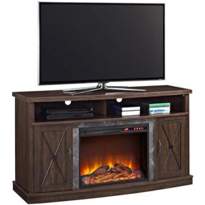 Ameriwood Home Barrow Creek Electric Fireplace TV Stand for TVs up to 60", Espre