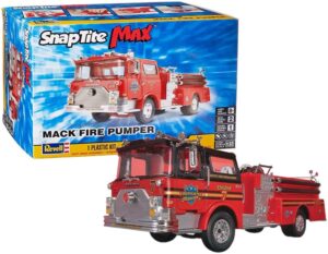 revell snaptite 85-1225 mack fire pumper 1:32 scale 60-piece skill level 2 model building fire truck kit