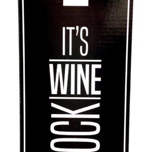 Zhouchou It's Wine O'Clock - Wine Bottle Shaped Glass Novelty Gift - Fits a Whole 750ml Bottle of Wine!!!! (1)