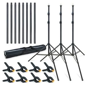 LINCO Backdrop Stand for Parties 9×20 ft Heavy Duty Photography Video Studio Background Kit 4166 for Wedding Parties Photo Shooting