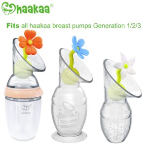 haakaa Silicone Breast Pump Stopper 1 pk (Purple)