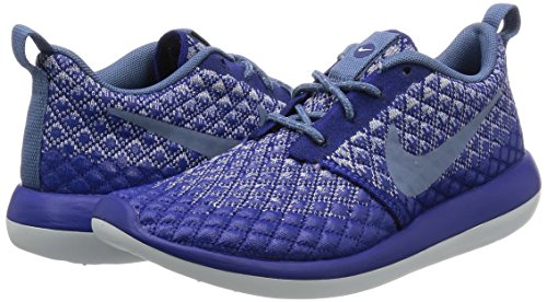 NIKE W Roshe Two Flyknit 365 Women's Sneaker Blue 861706 400, Size: 7.5 US