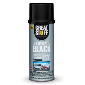 great stuff 99054816 black 12 oz multipurpose insulating foam sealant