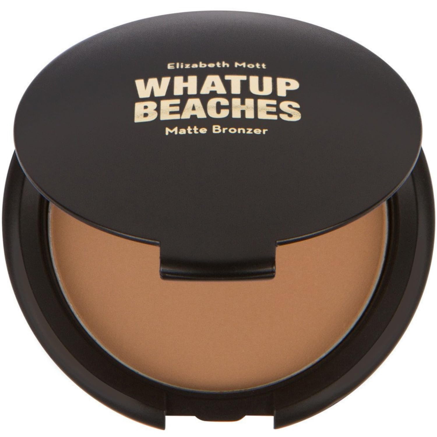 Elizabeth Mott Whatup Beaches Bronzer Face Powder Contour Kit - Vegan and Cruelty Free Facial Compact Bronzing Powder for Contouring and Sun Kissed Makeup Finish - Matte shade (10g)