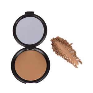 Elizabeth Mott Whatup Beaches Bronzer Face Powder Contour Kit - Vegan and Cruelty Free Facial Compact Bronzing Powder for Contouring and Sun Kissed Makeup Finish - Matte shade (10g)