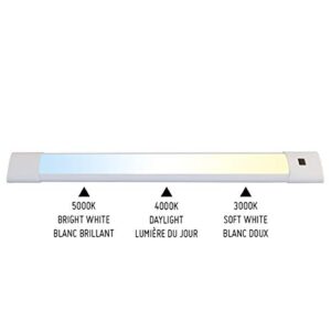 BAZZ 18 inch Selectable Motion Sensor Integrated LED Under Cabinet Light