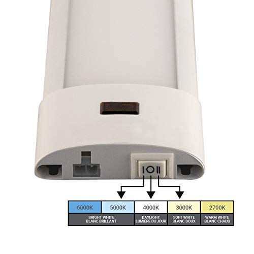 BAZZ 18 inch Selectable Motion Sensor Integrated LED Under Cabinet Light