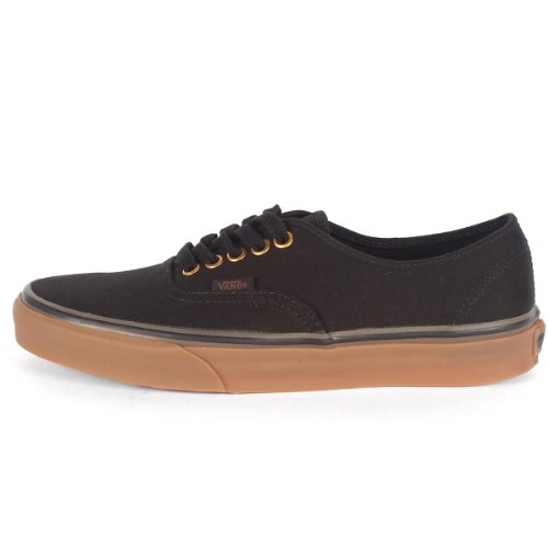 Vans Unisex Authentic Black/Rubber Skate Shoe (6)