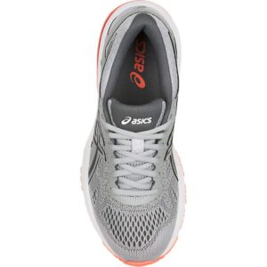 ASICS Women's Womens GT-1000 6 Athletic Shoe, Mid Grey/Carbon/Flash ...