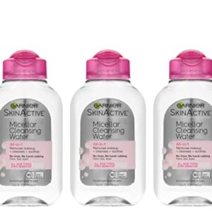 Garnier SkinActive Micellar Cleansing Water, For All Skin Types, 3.4 fl; oz., 3 Count