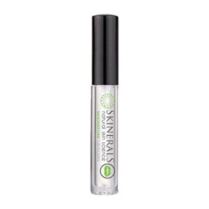 skinerals moonstone lip gloss, hydrating organic formula for lustrous lips, vegan, gluten & paraben-free clear glaze