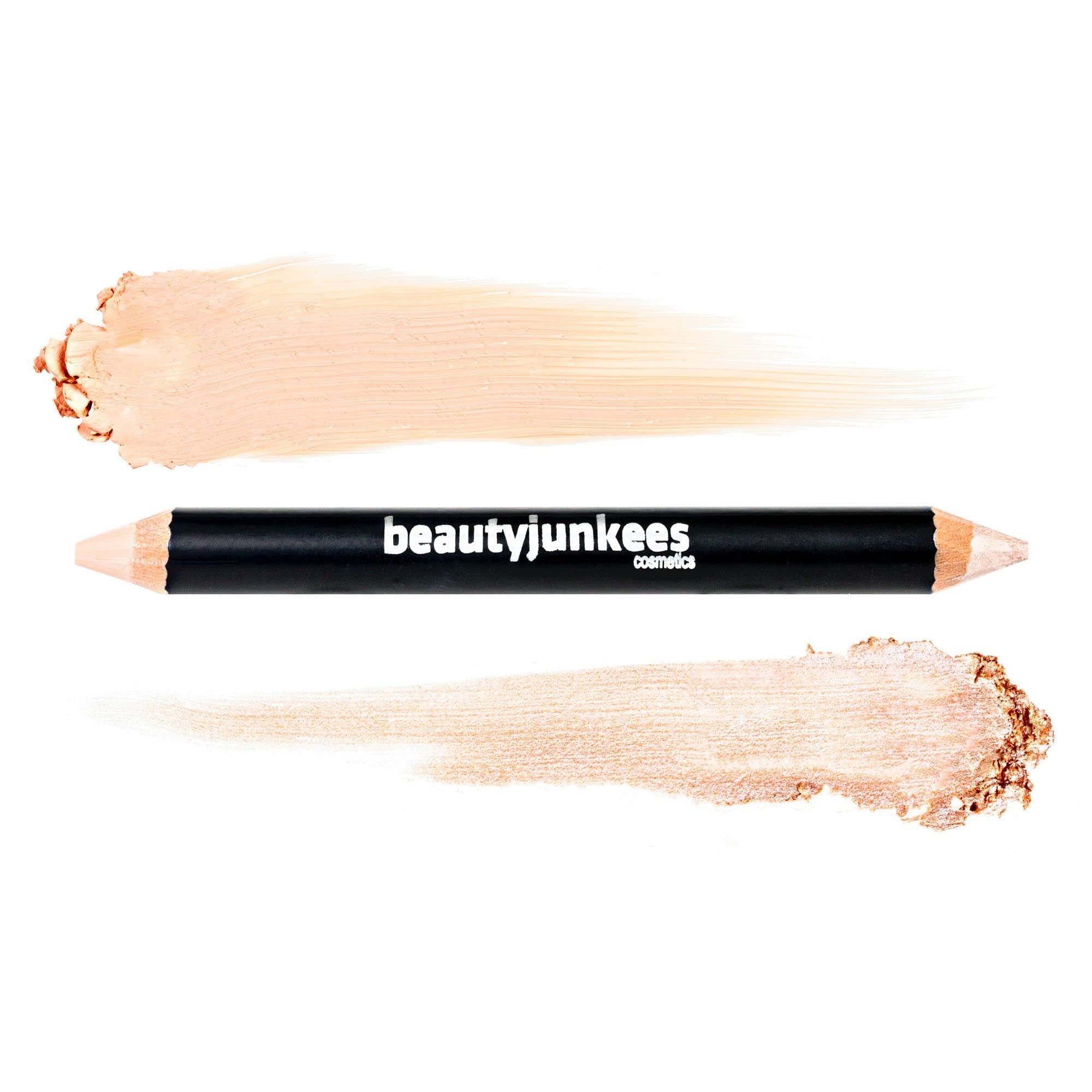 Eyebrow Highlighter Pencil Makeup – Creamy Matte Brow Concealer Pencil, Shimmer Eye Highlighter Corner Eye Brow Highlighter Stick, Eye Brightener, Gluten Paraben Cruelty Free, Cool Beige